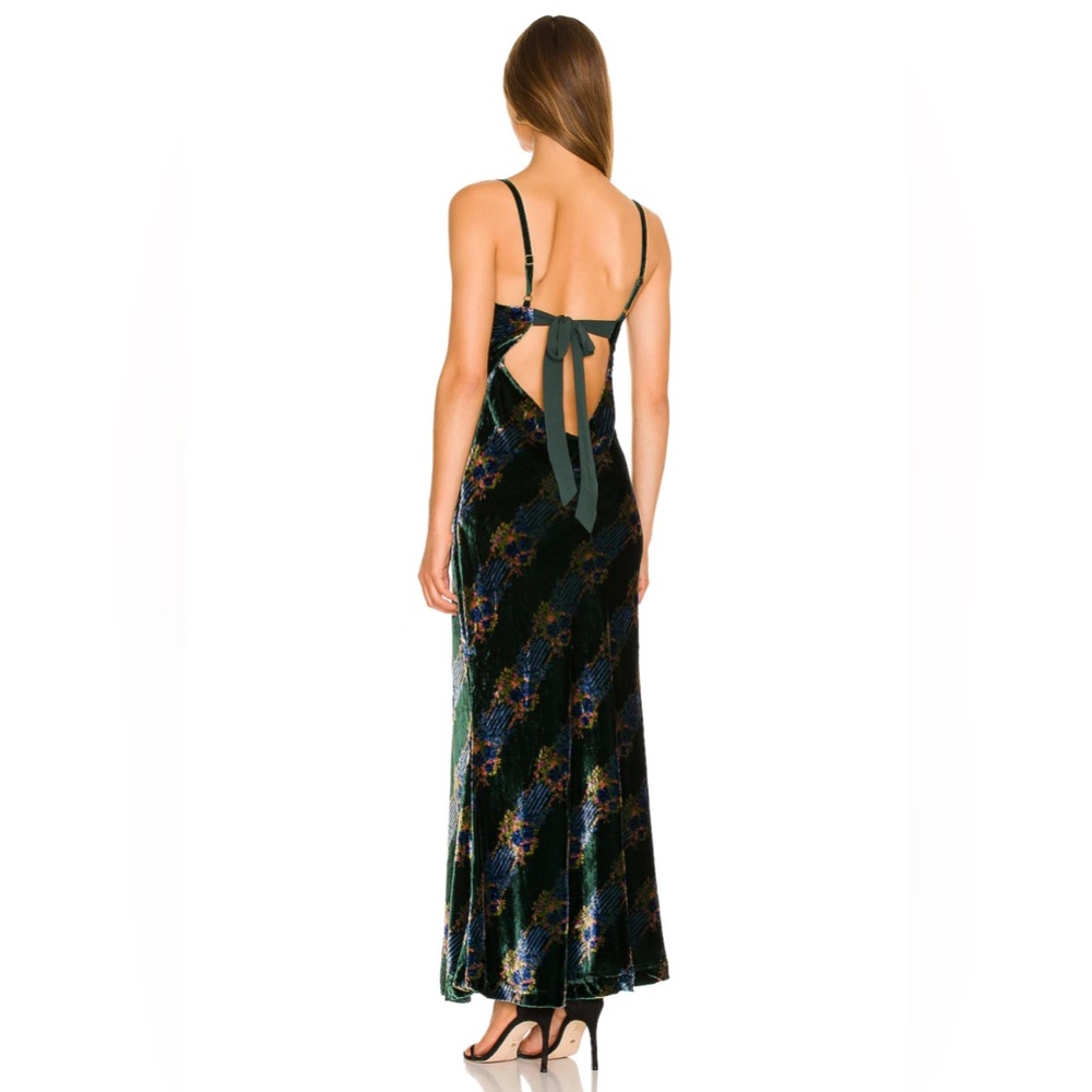 Free People Juliet Velvet Printed Maxi Dress